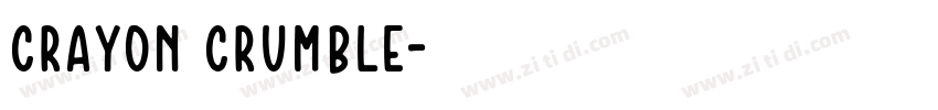 Crayon Crumble字体转换